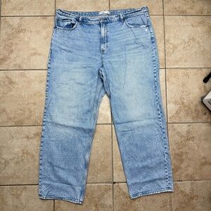 Abercrombie & Fitch The Loose High Rise Blue Jeans Size 20 Long / 35